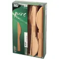 Papstar 88031, Naturlig, Tre, 50 stykker, 17 cm