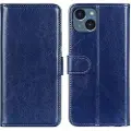 Mtp Products iPhone 15 Plus Lommebok-deksel med Magnetisk Lukning - Blå