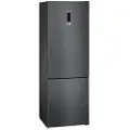 Siemens iQ300 coolFlex KG49NXXEA - Kjøleskap/fryser - bunnfryser - bredde: 70 cm - dybde: 67 cm - høyde: 203 cm - 438 liter - Klasse E - svart rustfritt stål