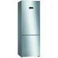 Bosch Serie | 4 KGN49XWEA - Kjøleskap/fryser - bunnfryser - bredde: 70 cm - dybde: 67 cm - høyde: 203 cm - 438 liter - Klasse E - hvit