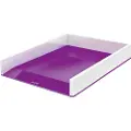 Leitz WOW Dual Colour - Brevbakke - for ANSI A (Letter) (216 x 279 mm), A4 (210 x 297 mm), C4 (229 x 324 mm), Folio (216 x 330 mm) - purpur
