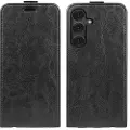 Mtp Products Samsung Galaxy S25 Vertikalt Flip-Deksel med Kortlomme - Svart