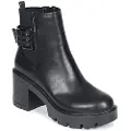 Mtng for woman. 54877 Emeline ankle boots black (39), 5 to 8 cm, Zip, Casual