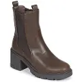 Mustang for woman. 55343 Ankle boots Praga brown (36), 3 to 5 cm, Zip, Casual