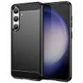 Mtp Products Samsung Galaxy S24 Børstet TPU Deksel - Karbonfiber - Svart