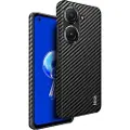 IMAK Ruiyi Asus Zenfone 9 Belagt Deksel - Karbonfiber - Svart