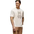 Psycho Bunny for man. MT0200062 Ryder Extra Large T-shirt beige (M), Casual, Cotton, Short sleeve