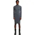 G-Star Washed Slim Rib Kjole Med Lange Ermer