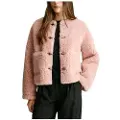 Pepe Jeans for woman. PL4024366 Paige pink coat (XS), Casual, Polyester