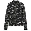 Scotch & Soda All Over Printed Mock Langarmet T-skjorte