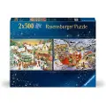 Ravensburger Puslespill Christmas Collection No1 2x500 biter,