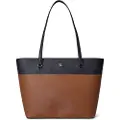 Ralph Lauren for woman. 431934895009 Medium brown leather Karly tote bag (OSFA), Casual