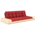 Karup DesignBase Sovesofa m. 2 sidebokser Tre-seterRødSovesofaerFra Homeroom