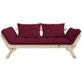 Karup DesignLounge-sovesofa Bebop Natur BaseRødSovesofaerFra Homeroom