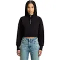 G-Star Cropped Loose Halv Glidelås Genser