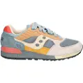 Saucony for man. S70944-2 Shadow 5000 grey leather shoes (41), Blue, Flat, Laces, Casual