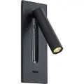 QAZQA Moderne vegglampe svart inkl. LED - Plaza