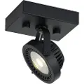 QAZQA Moderne overflatemontert spotlight svart inkl. dimbar LED - Apollo
