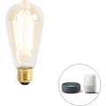 Calex Smart E27 LED-pære ST64 gull 7W 806lm 1800-3000K