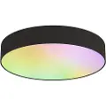Calex Smart taklampe svart 30 cm inkl. LED RGB med fjernkontroll - Taiko