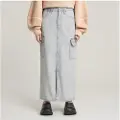 G-Star for woman. D24386-D436-H122 Skirt Viktoria blue (24), Casual, Cotton, Denim