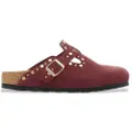 Birkenstock for woman. 1030403 Boston Rivets Leather Clogs maroon (36), Flat, None, Casual