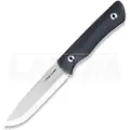 RealSteel Bushcraft Plus II Scandi kniv, Black G-10, Satin