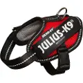 Julius-K9 K9 IDC POWAIR sele, Str.: Baby 1, rød, 29-36 cm