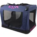 Eukanuba Pet Soft Crate, 81,3x58,4x58,4 cm, blå/sort XL