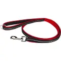Julius-K9 K9 POWAIR line, 1,2 m, m. håndtag, stor karabinhage, rød