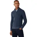 Hackett Honeycomb Stitch Genser Med Halv Glidelås