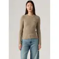 Levi's for woman. A0719-0037 Rib taupe jumper (L), Casual, Cotton, Long sleeve