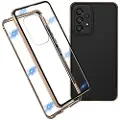 Mtp Products Samsung Galaxy A53 5G Magnetisk Deksel med Herdet Glass - Gull