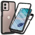 Mtp Products Motorola Moto G53 360 Beskyttelse Deksel - Svart / Klar