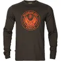 Härkila Spill L/S T-skj Herre Shadow brown wildboar XL