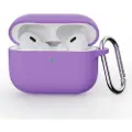 Mtp Products AirPods Pro 3 Silikondeksel med Karabinkroken - Lilla
