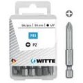 Witte Pz 3 50 Mm Pozidriv Kryssformet Skrutrekkerbits 10 Enheter