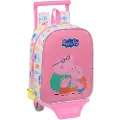 Safta Peppa Pig Mini 6l 22x27x10 Cm Ryggsekk Med Hjul