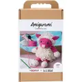 Creativ Company DIY Kit Amigurumi, Sau, pink, off white, 1 pk.