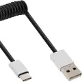 InLine 35876, 0,5 m, USB A, USB C, USB 2.0, Hankjønn/hankjønn, Sort