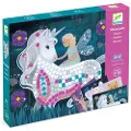 Djeco The Enchanted World Mosaic Kit, Children''s diamond painting kit, 6 år, Flerfarget