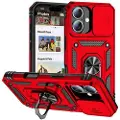 Mtp Products iPhone 16 Hybrid-deksel med Roterende Ring med Kameraskjold - Rød