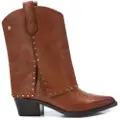 Carmela for woman. 16196103-CAMEL Leather ankle boots 161961 Brown (41), 3 to 5 cm, None, Casual