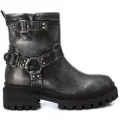 Xti for woman. 14300603-PLOMO Ankle boots 143006 silver (36), Flat, Zip, Casual