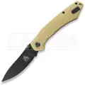 Twisted Assisted Twisted Atlas Slipjoint foldekniv, Natural Micarta, Black PVD