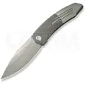 We Knife Sine Wave, Gray/Satin Ti, Stonewash
