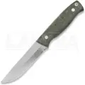 Brisa Trooper 115 kniv, scandi, stabilized curly birch