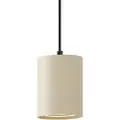 QAZQA Moderne pendellampe beige med svart for skinnesystem 1-fase GU10 70mm - Iconic Holt