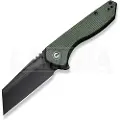 CIVIVI ExOne, Green Canvas Micarta, Black Stonewash