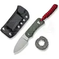 CIVIVI Fixed Blade Baby Banter, Green Canvas Micarta, SW